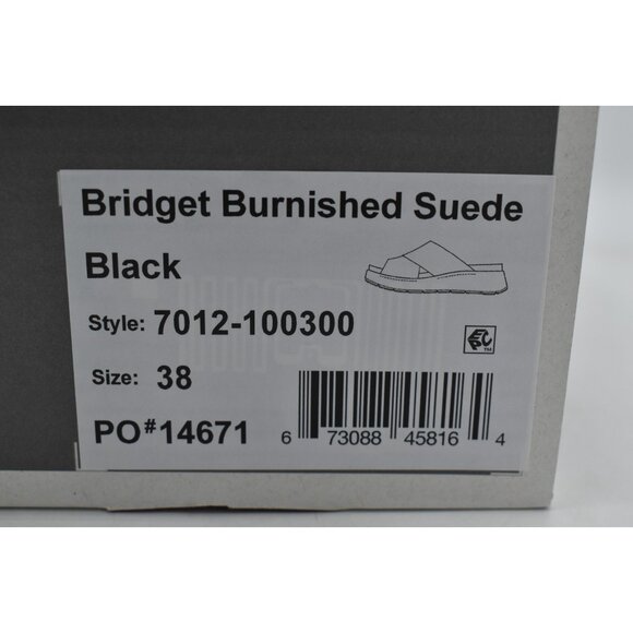 Dansko Womens Size EU 38 Bridget Black Burnished Suede Comfort Slides Sandals - Picture 14 of 14